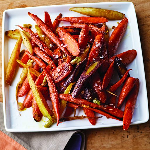 Orange-Roasted Rainbow Carrots